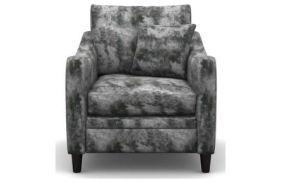 Heart of House Newbury Shimmer Fabric Chair - Silver
